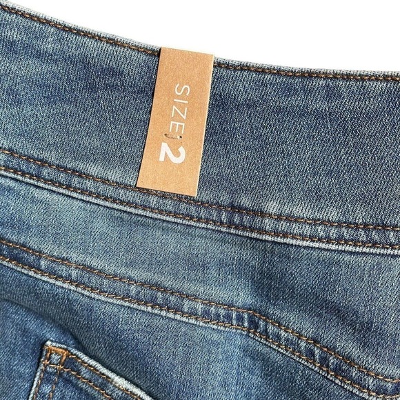 prAna Broadway Jean Skirt True Blue Denim Women’s Size 2 Zipper Pockets MSRP 79. - Picture 11 of 13